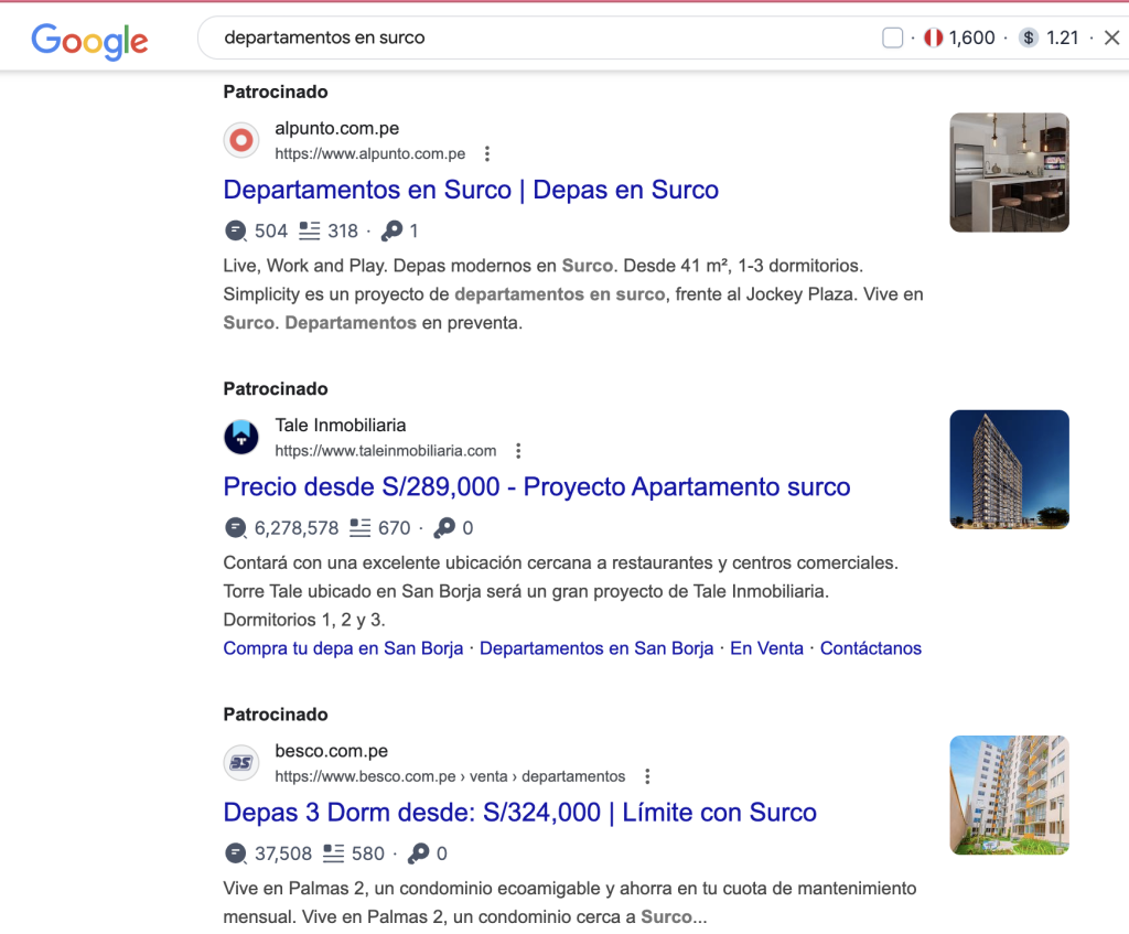 Google Ads para inmobiliarias